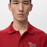 Mango poloshirt luckyh in red - Image 4