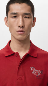 Mango poloshirt luckyh in red - Image 4