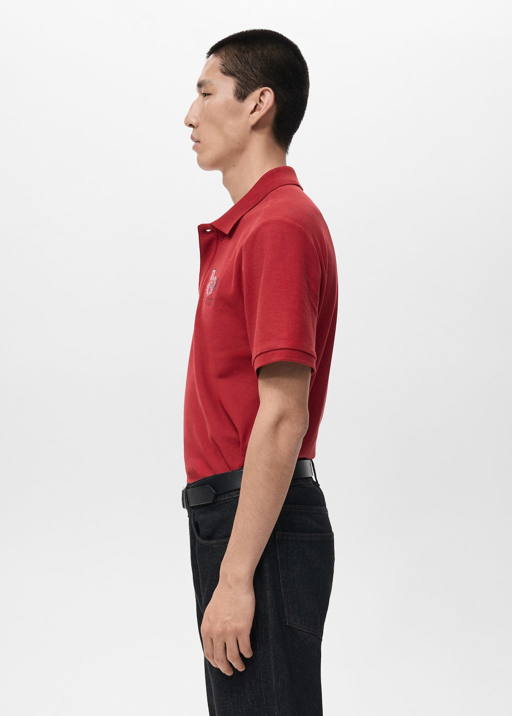 Mango poloshirt luckyh in red - Image 5