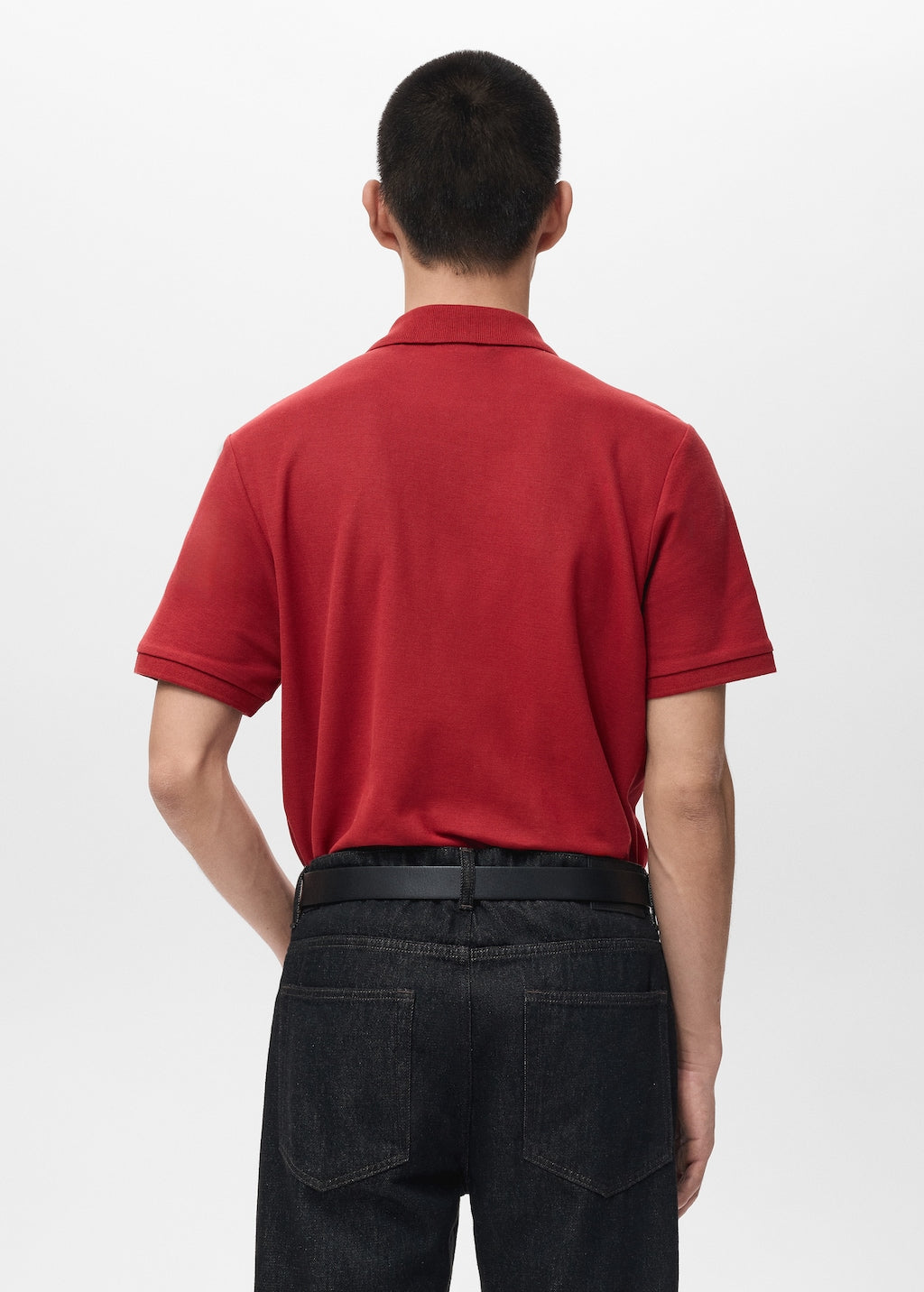 Mango poloshirt luckyh in red - Image 7