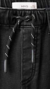 Mango jeans comfy in black denim