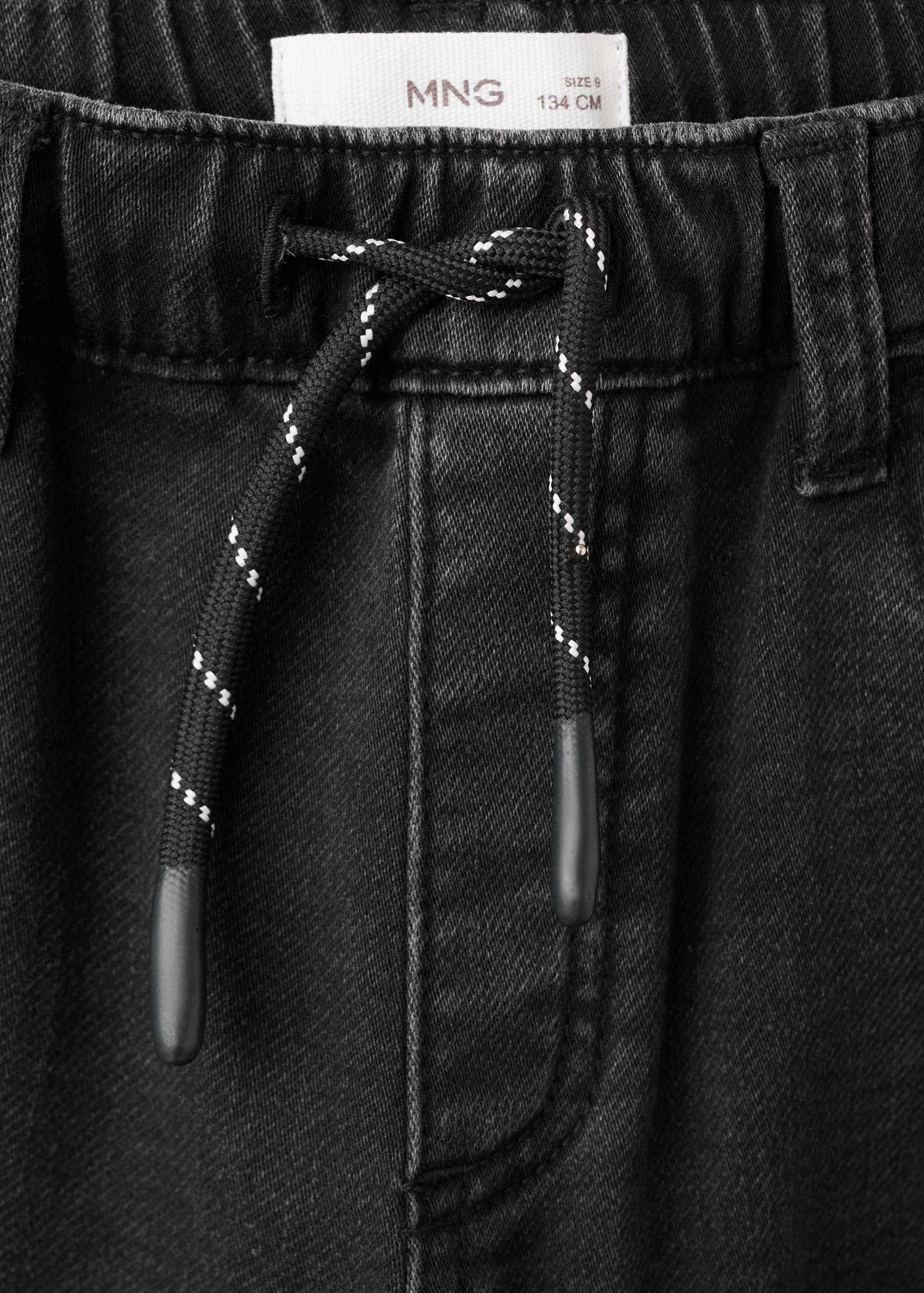 Mango jeans comfy in black denim