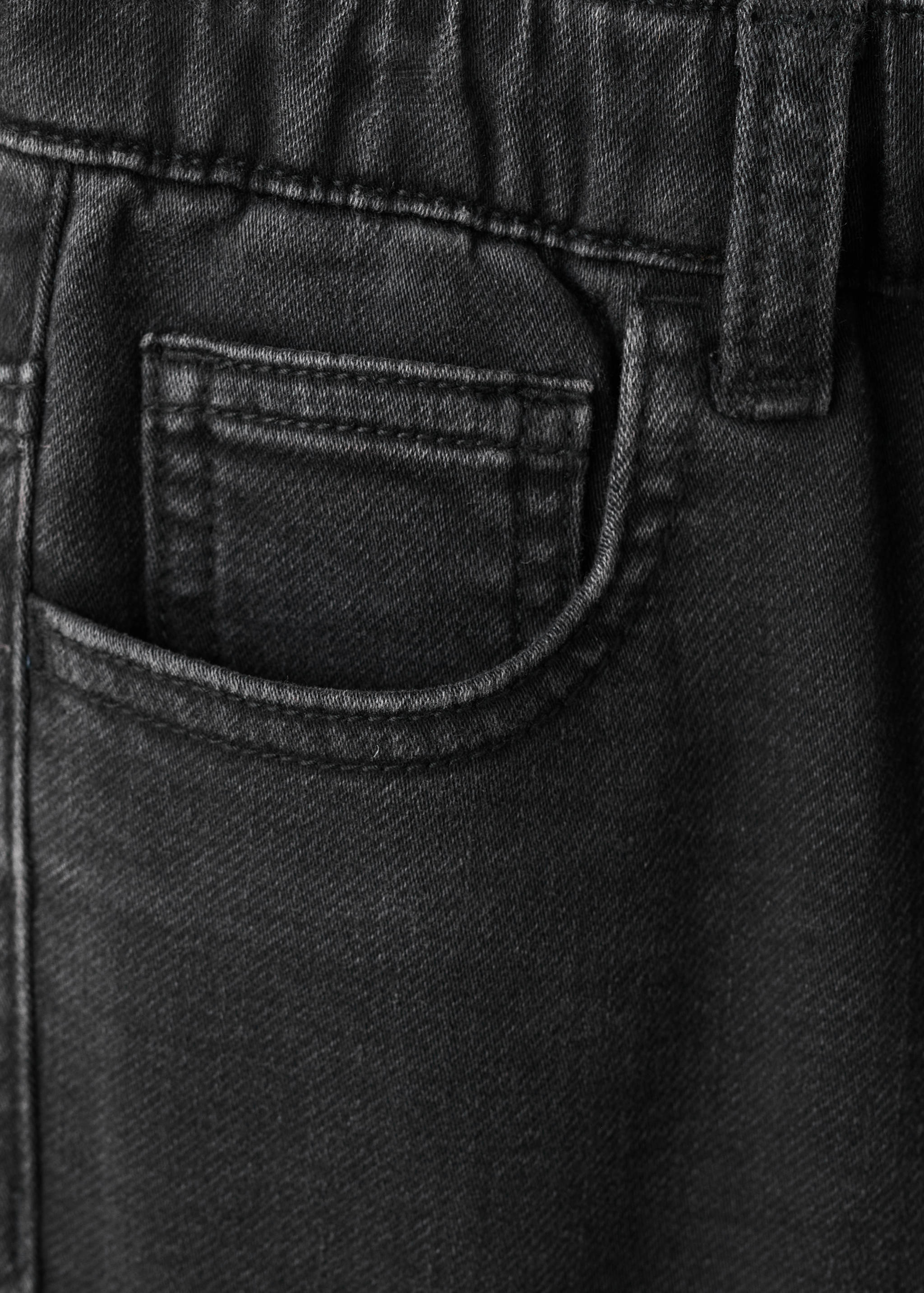 Mango jeans comfy in black denim