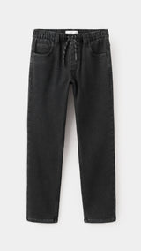 Mango jeans comfy in black denim