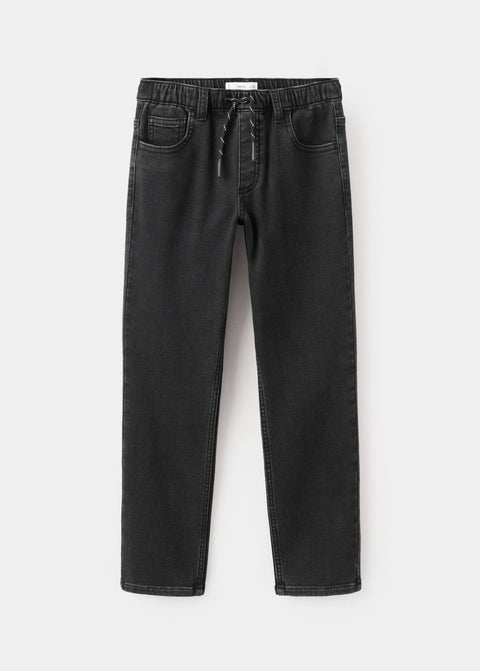 Mango jeans comfy in black denim