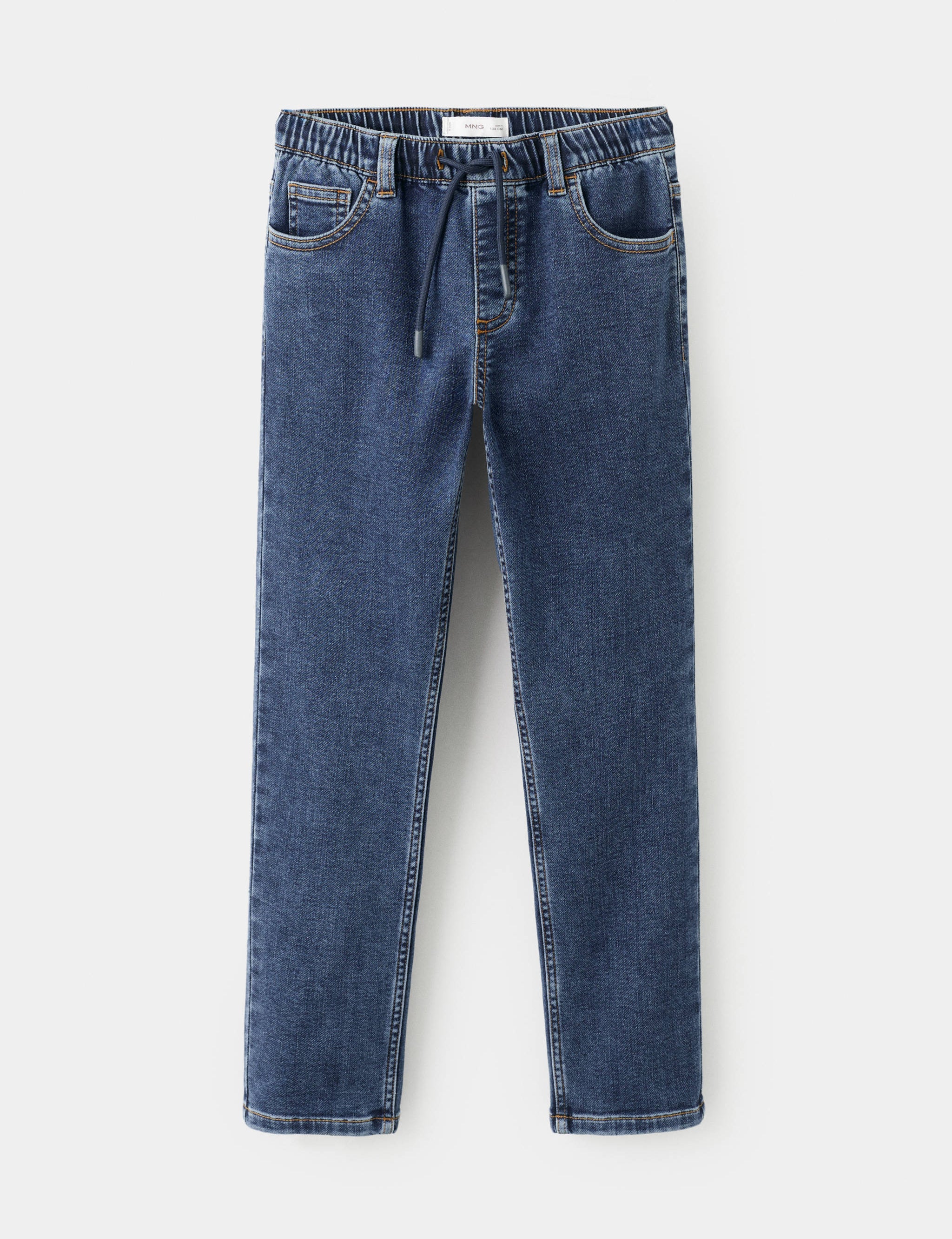Mango jeans comfy in dark denim