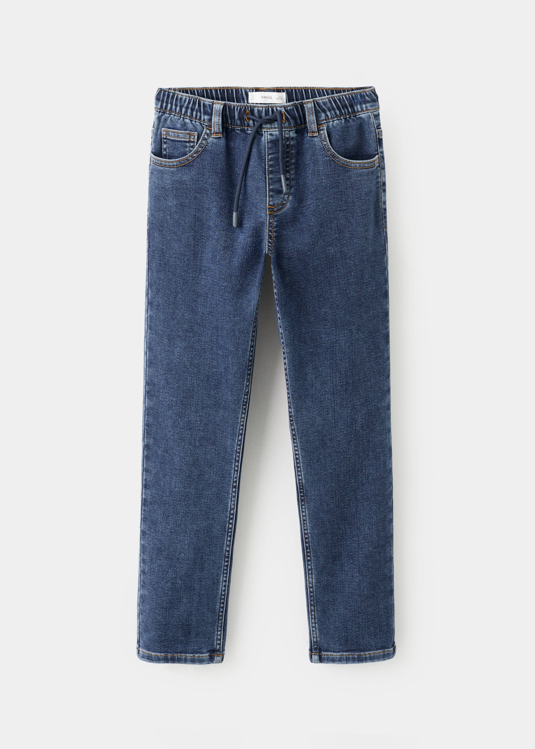 Mango jeans comfy in dark denim