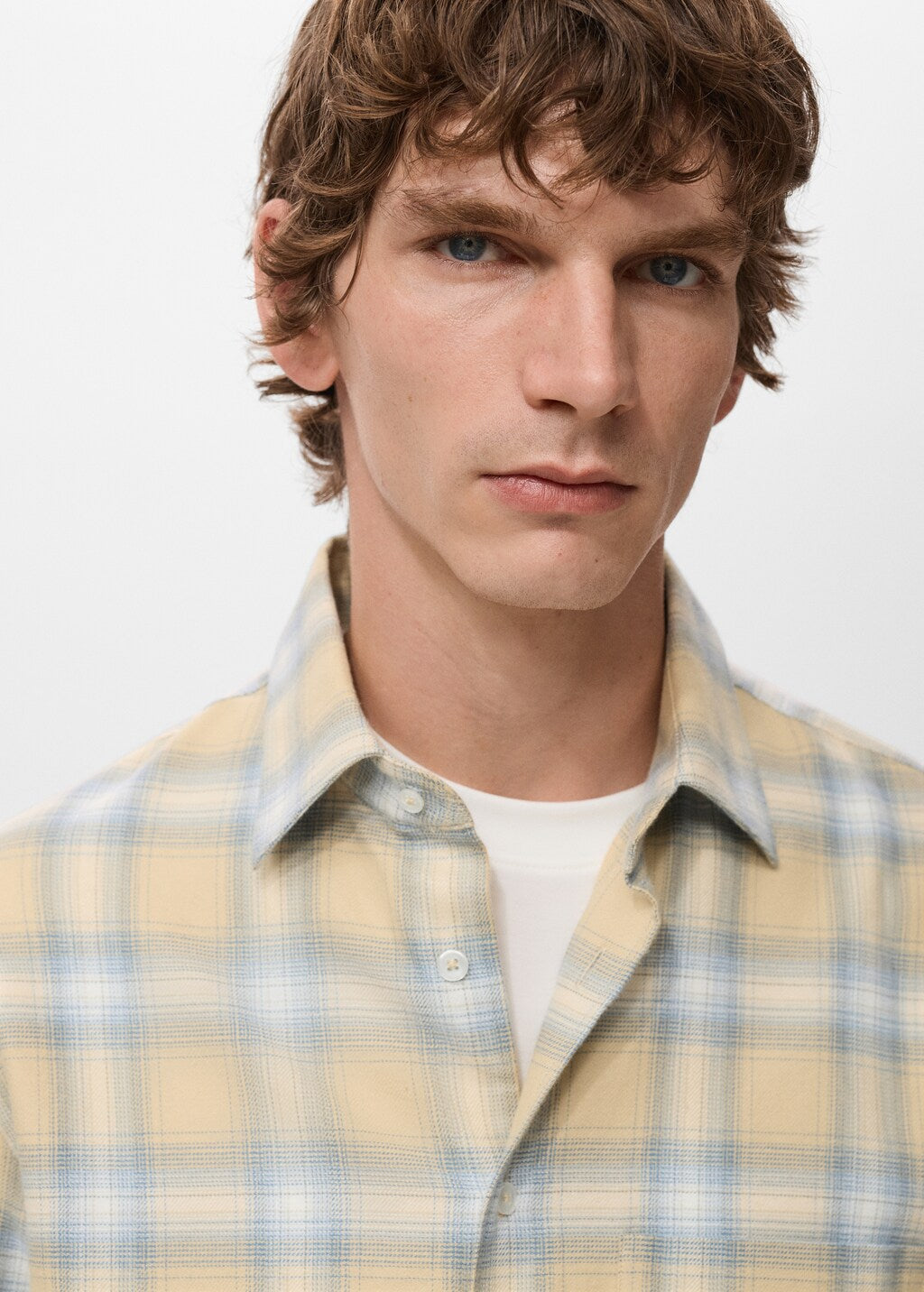 Mango shirt sohoa in pastel yellow - Image 4