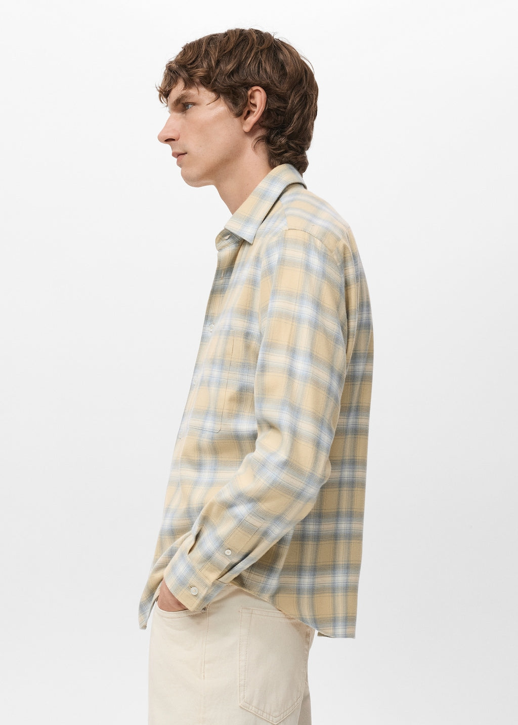 Mango shirt sohoa in pastel yellow - Image 5