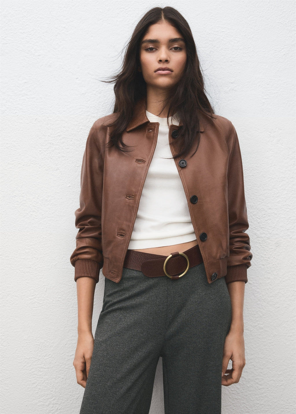 Mango trousers casia in grey - Image 4