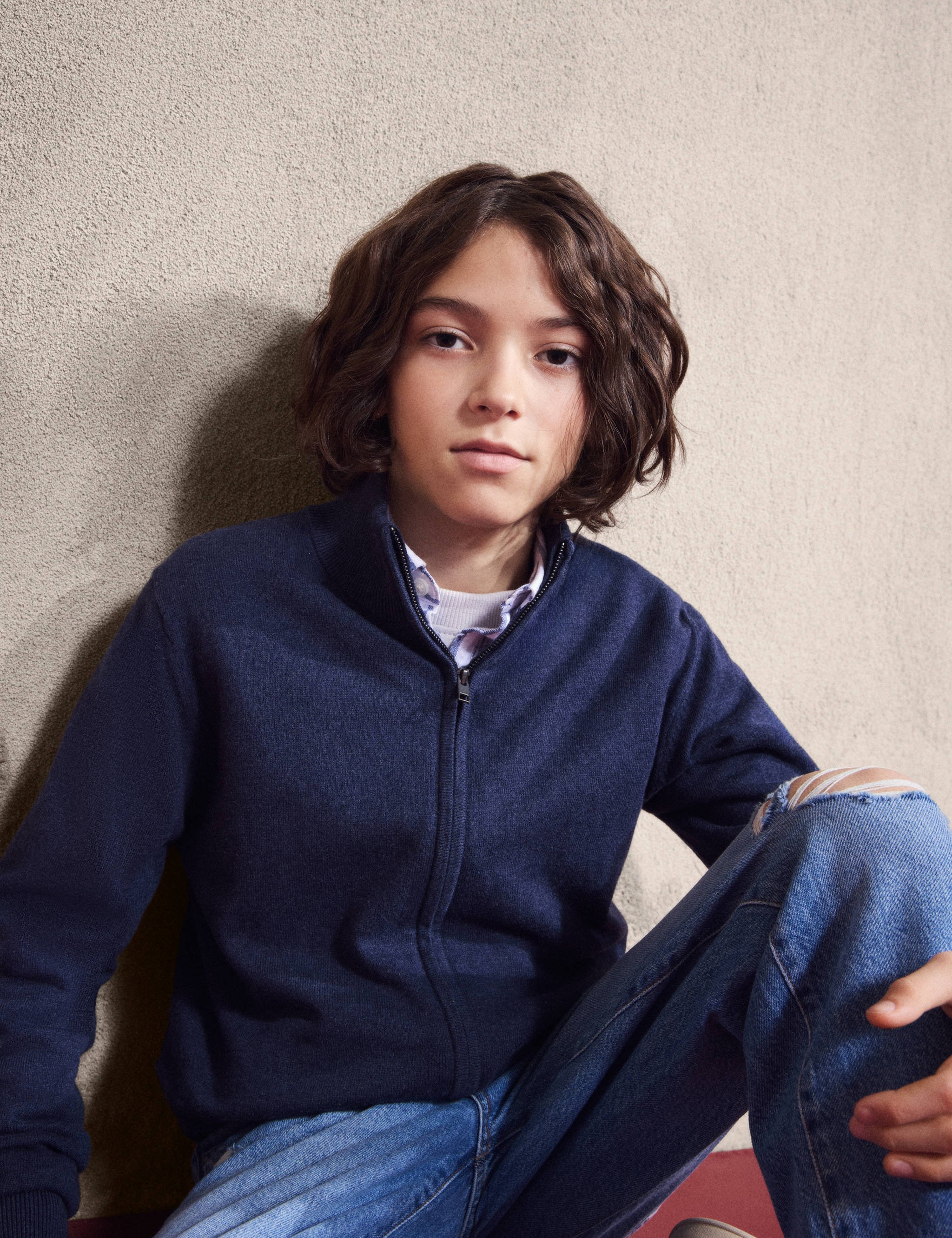 Mango cardigan luke in navy-008