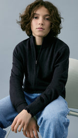 Mango cardigan luke in anthracite-002