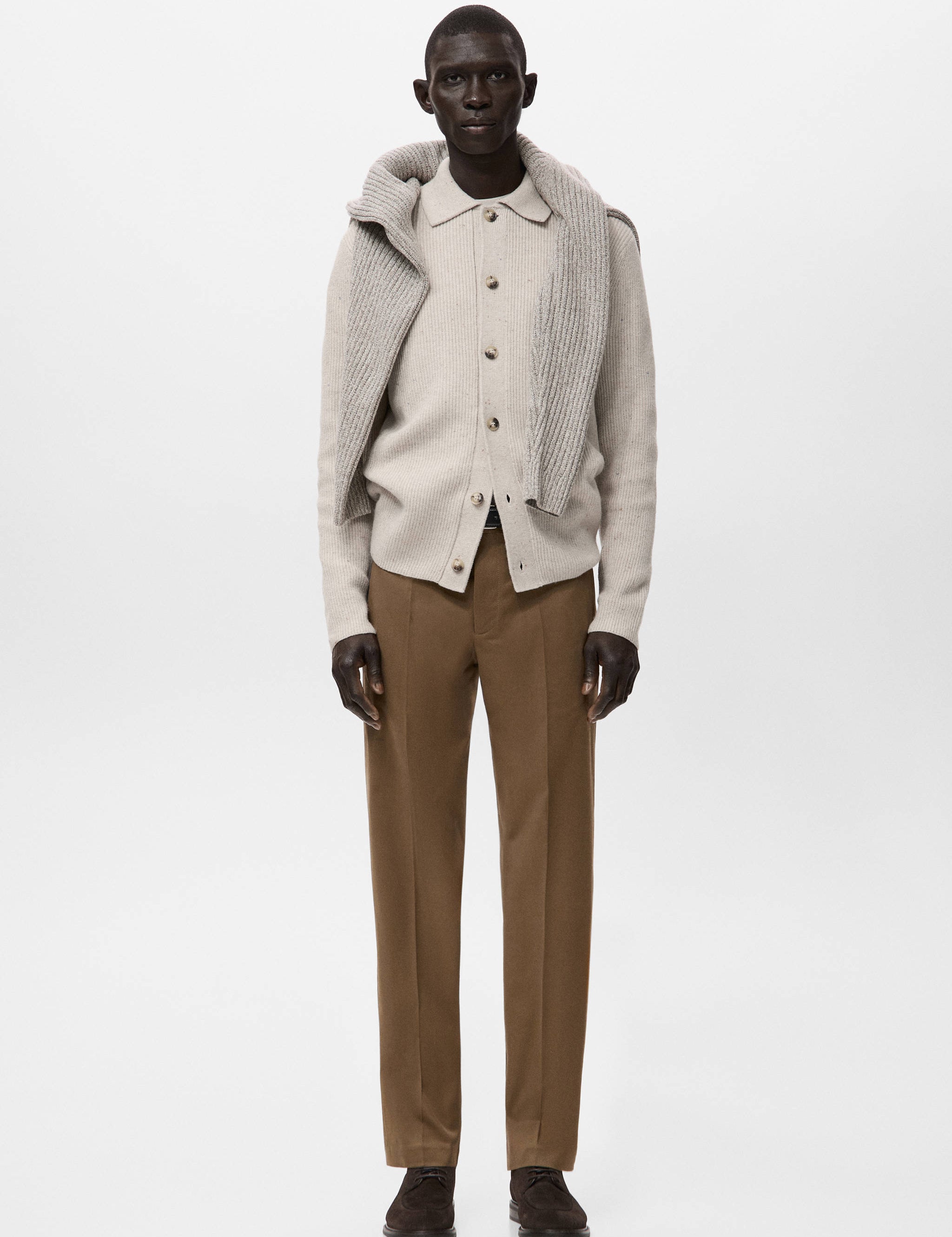 Mango trousers koda in chocolate-001
