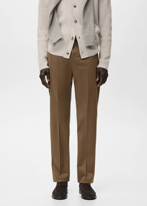 Mango trousers koda in chocolate