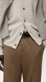 Mango trousers koda in chocolate-004