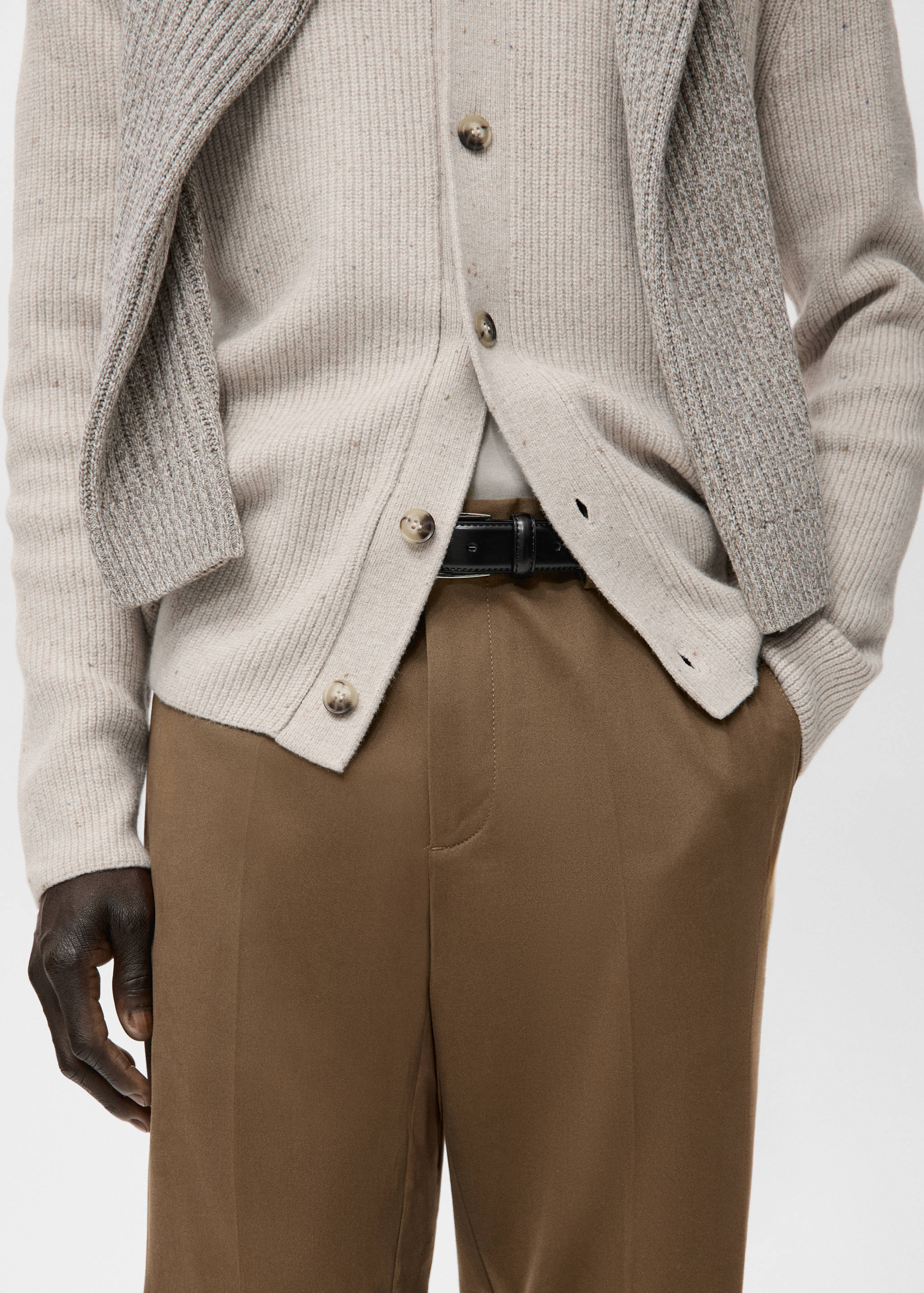 Mango trousers koda in chocolate-004