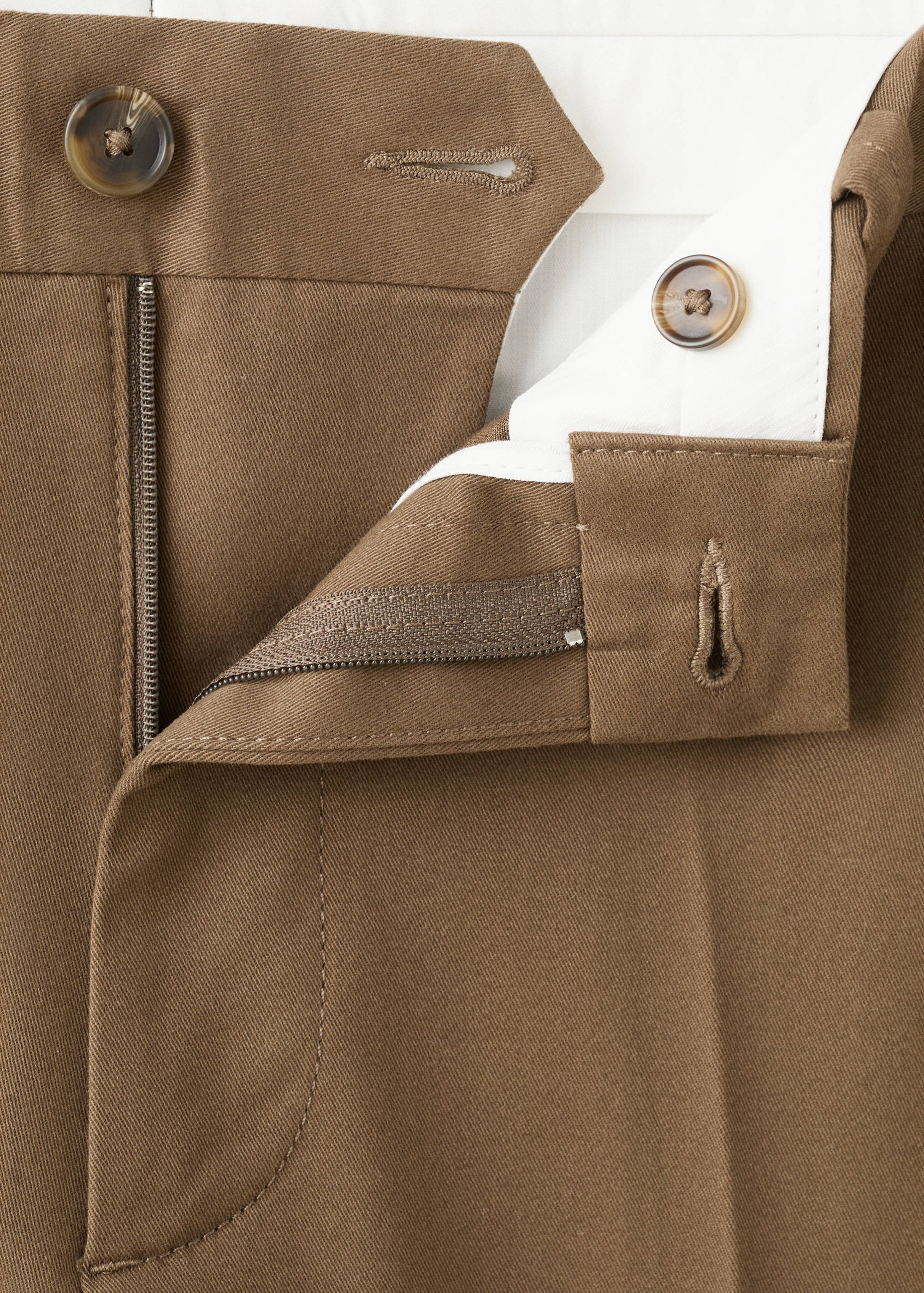 Mango trousers koda in chocolate-023