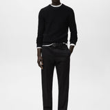 Mango trousers koda in black-001