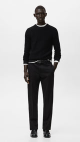 Mango trousers koda in black-001