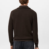 Mango cardigan salasz in chocolate-003