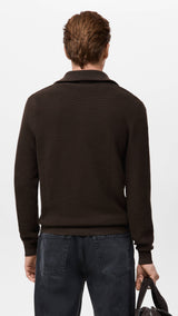 Mango cardigan salasz in chocolate-003