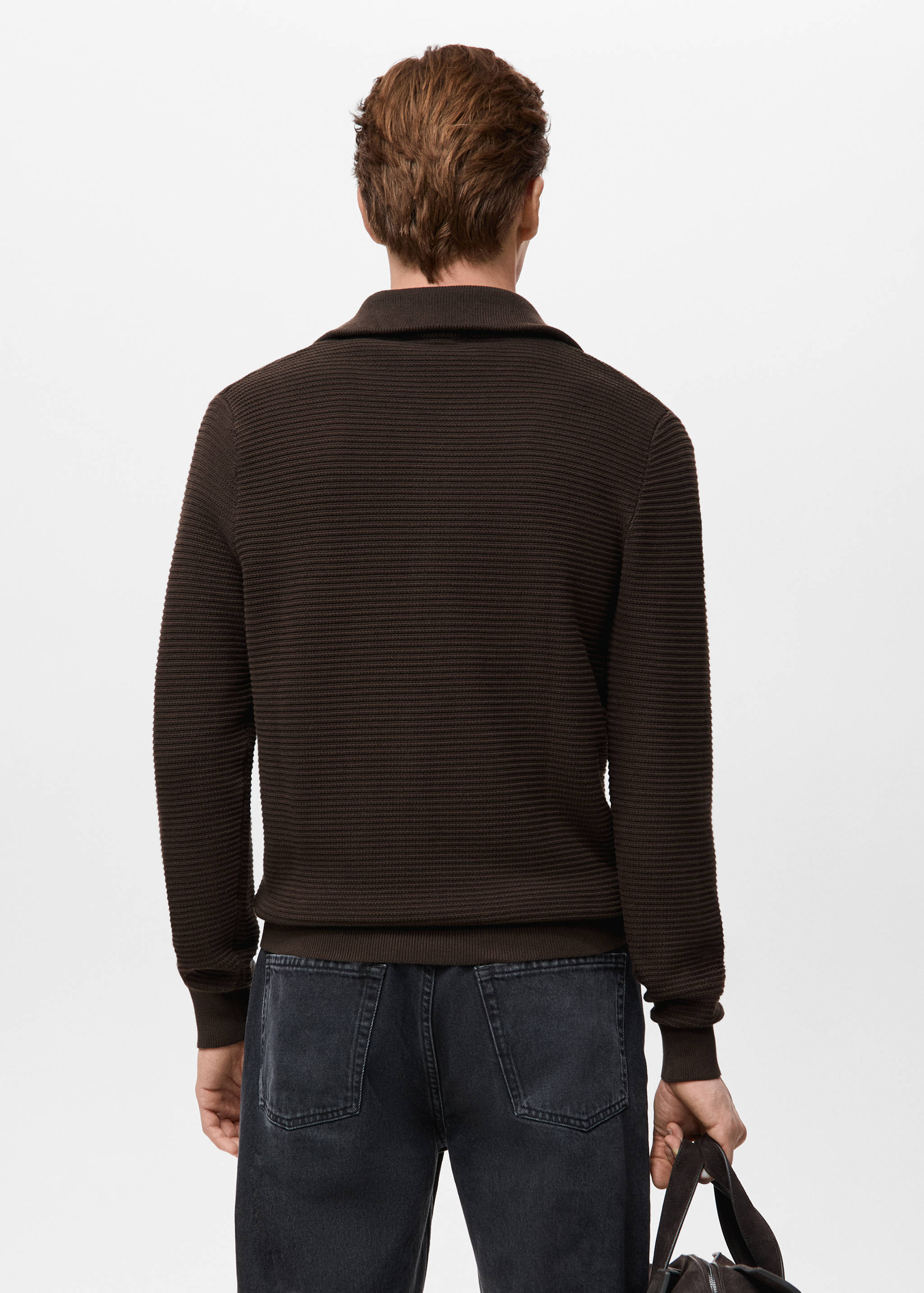 Mango cardigan salasz in chocolate-003