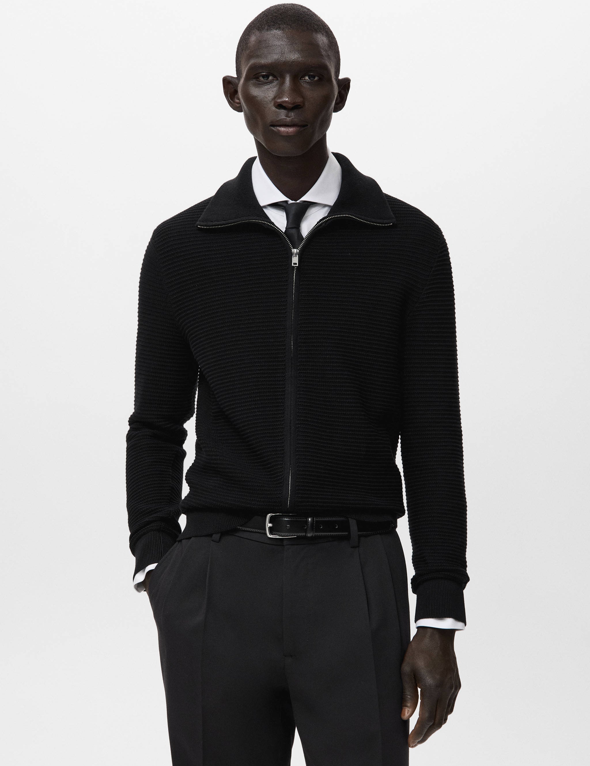 Mango cardigan salasz in black-002
