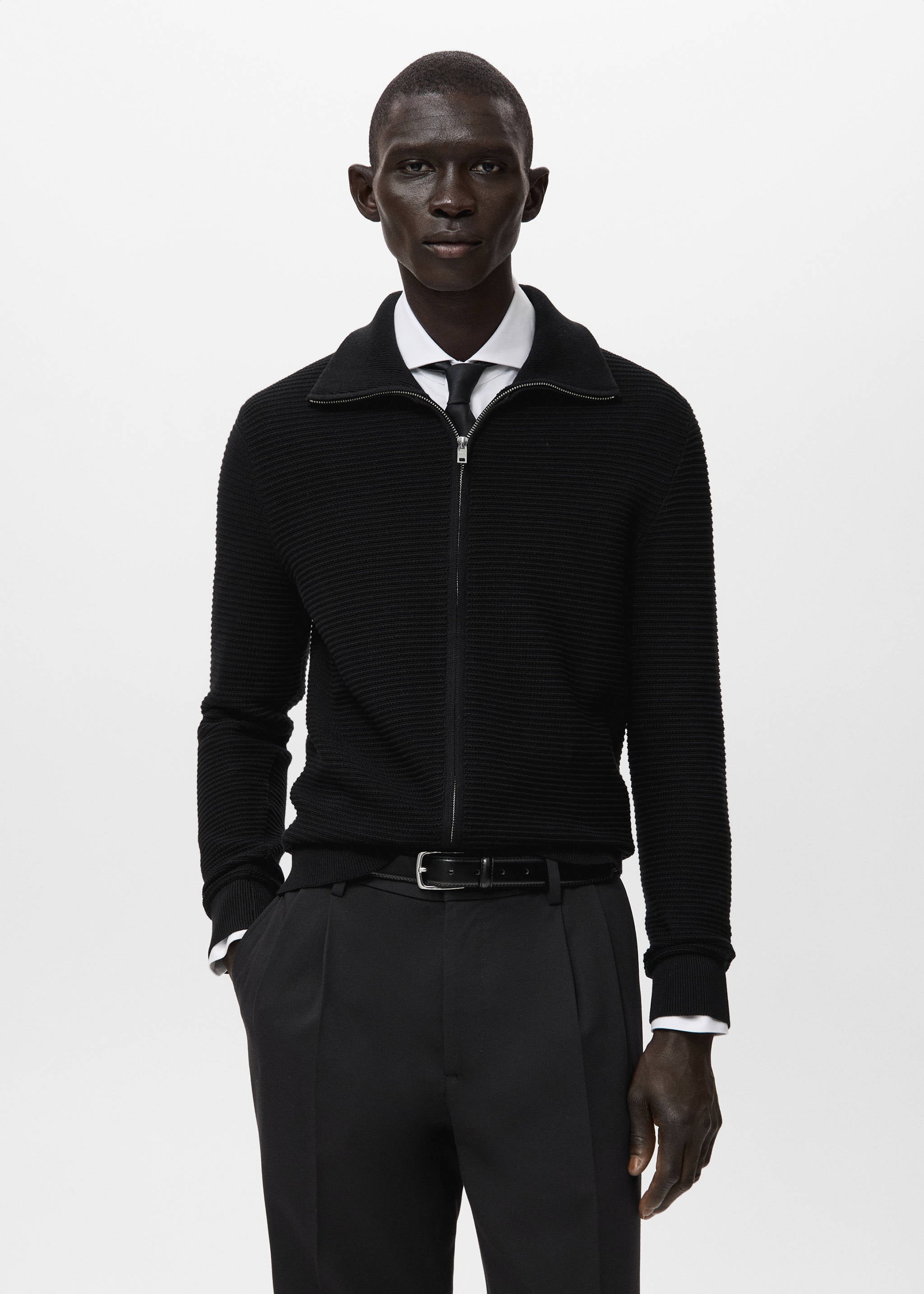 Mango cardigan salasz in black-002