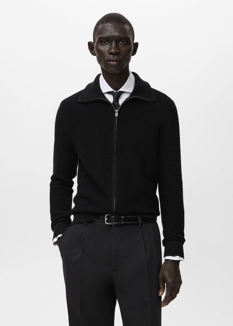 Mango cardigan salasz in black