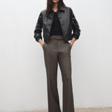 Mango trousers carlota in brown-001