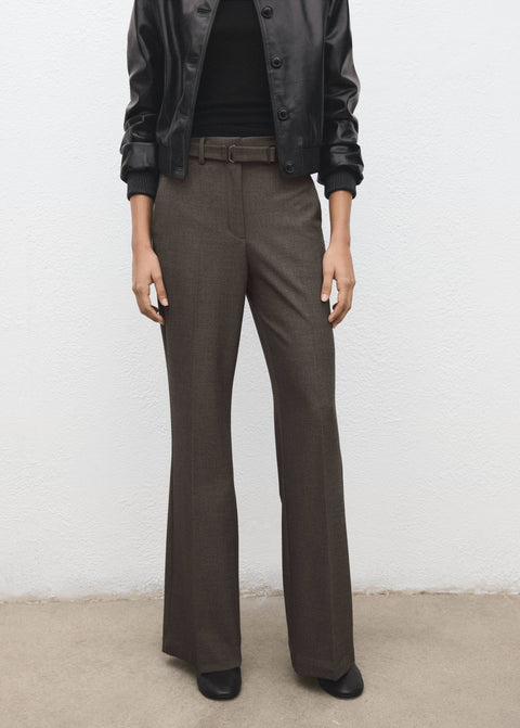 Mango trousers carlota in brown