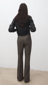 Mango trousers carlota in brown-003