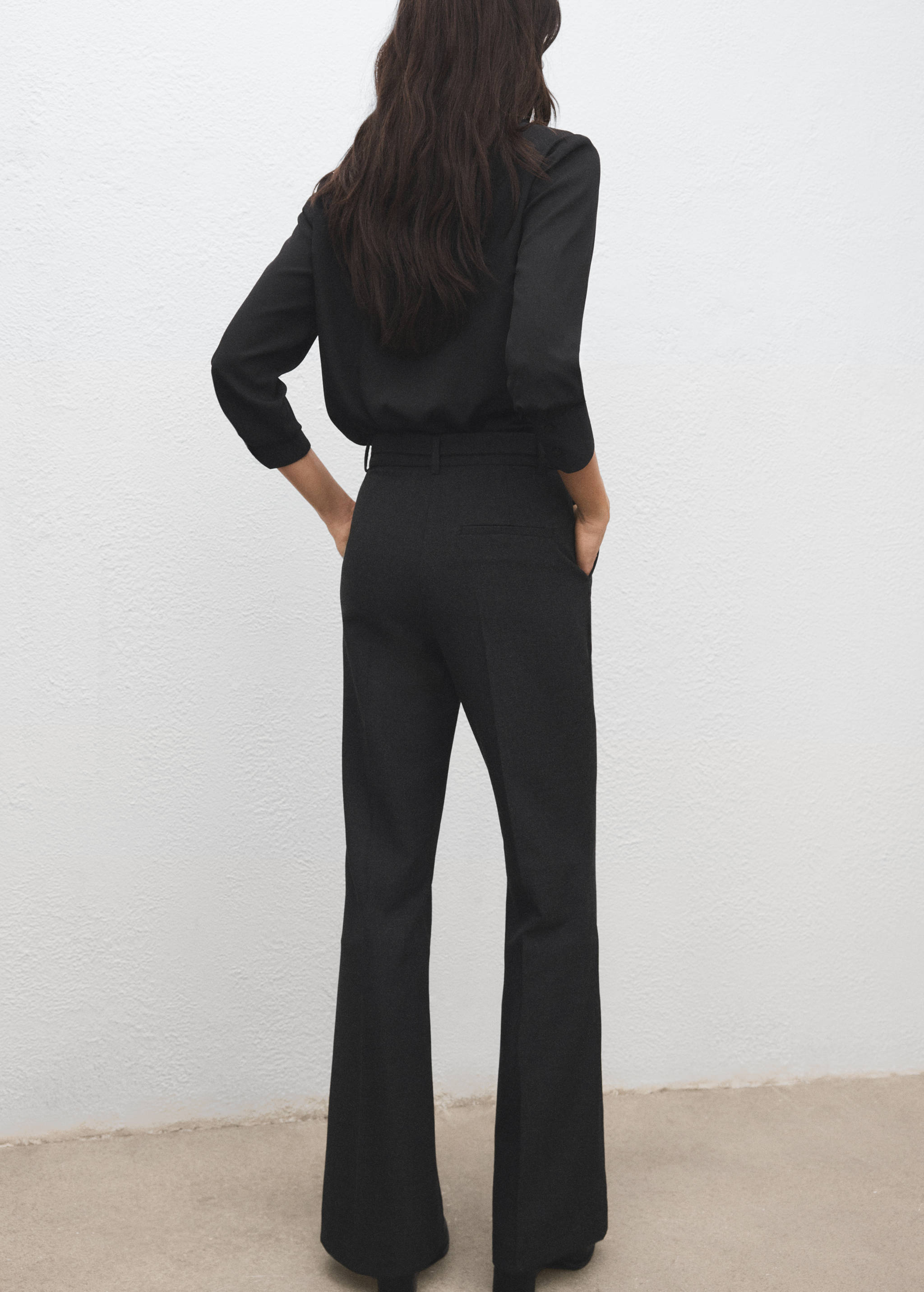 Mango trousers carlota in grey-003