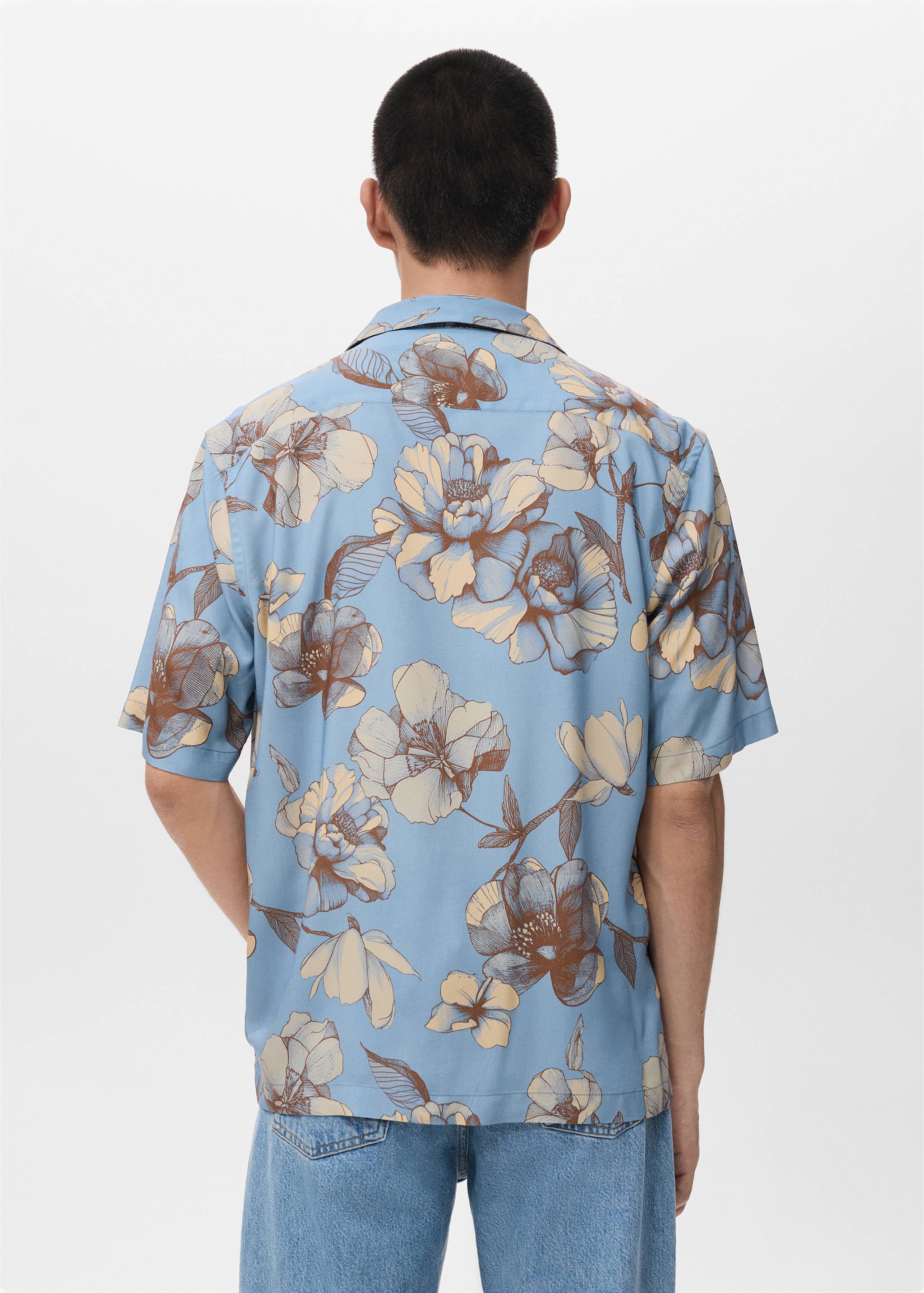 Mango shirt flor in celestial-003