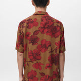 Mango shirt flor in red-003