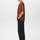 Mango shirt flor in red-008
