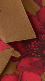 Mango shirt flor in red-023