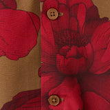 Mango shirt flor in red-030