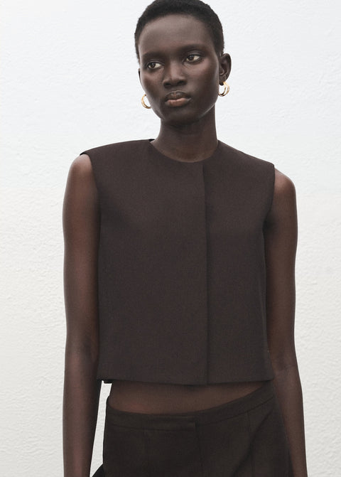 Mango top leon in grey