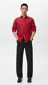 Mango shirt avispa in red-001