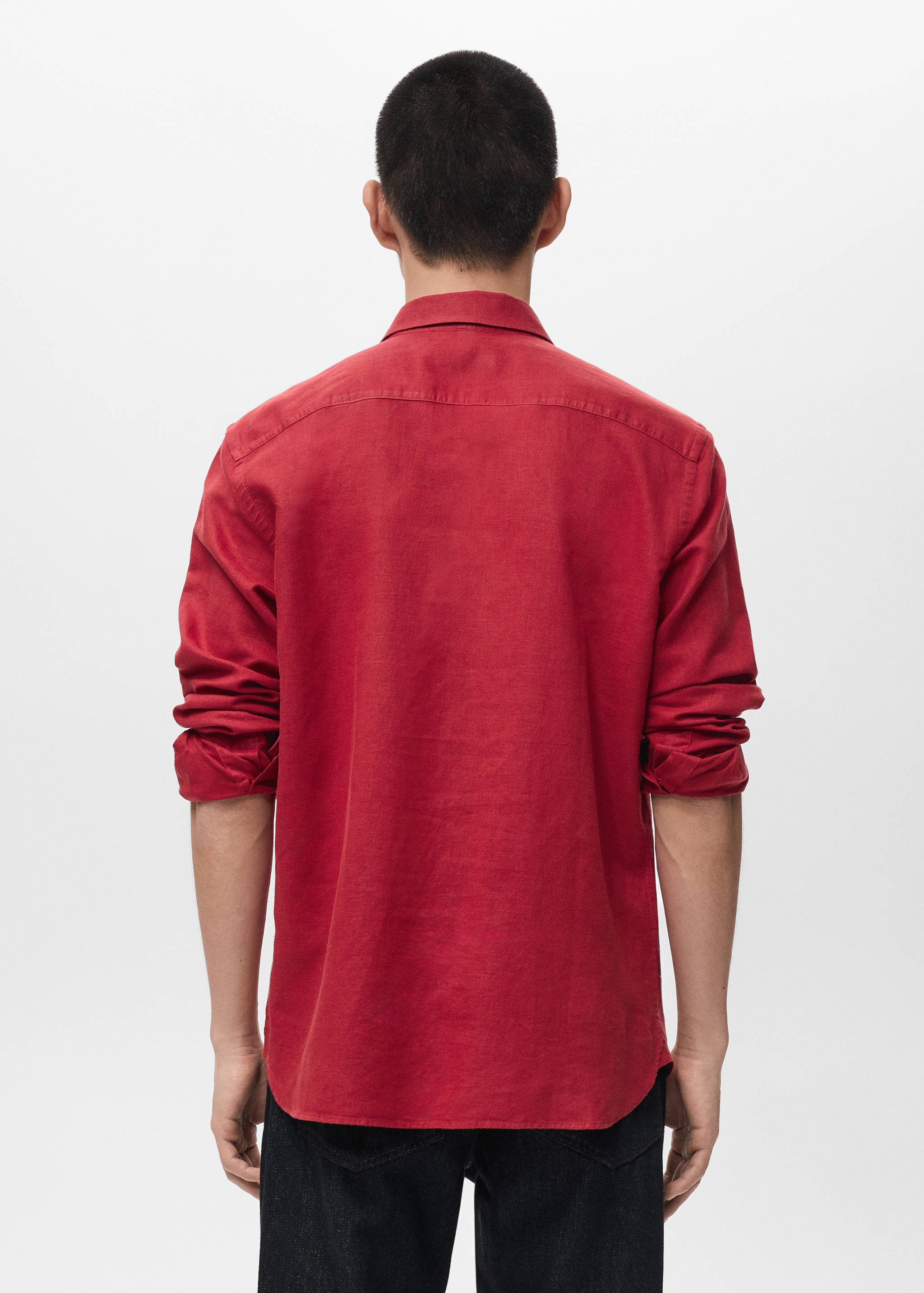 Mango shirt avispa in red-003