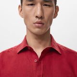 Mango shirt avispa in red-004