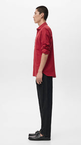 Mango shirt avispa in red-008
