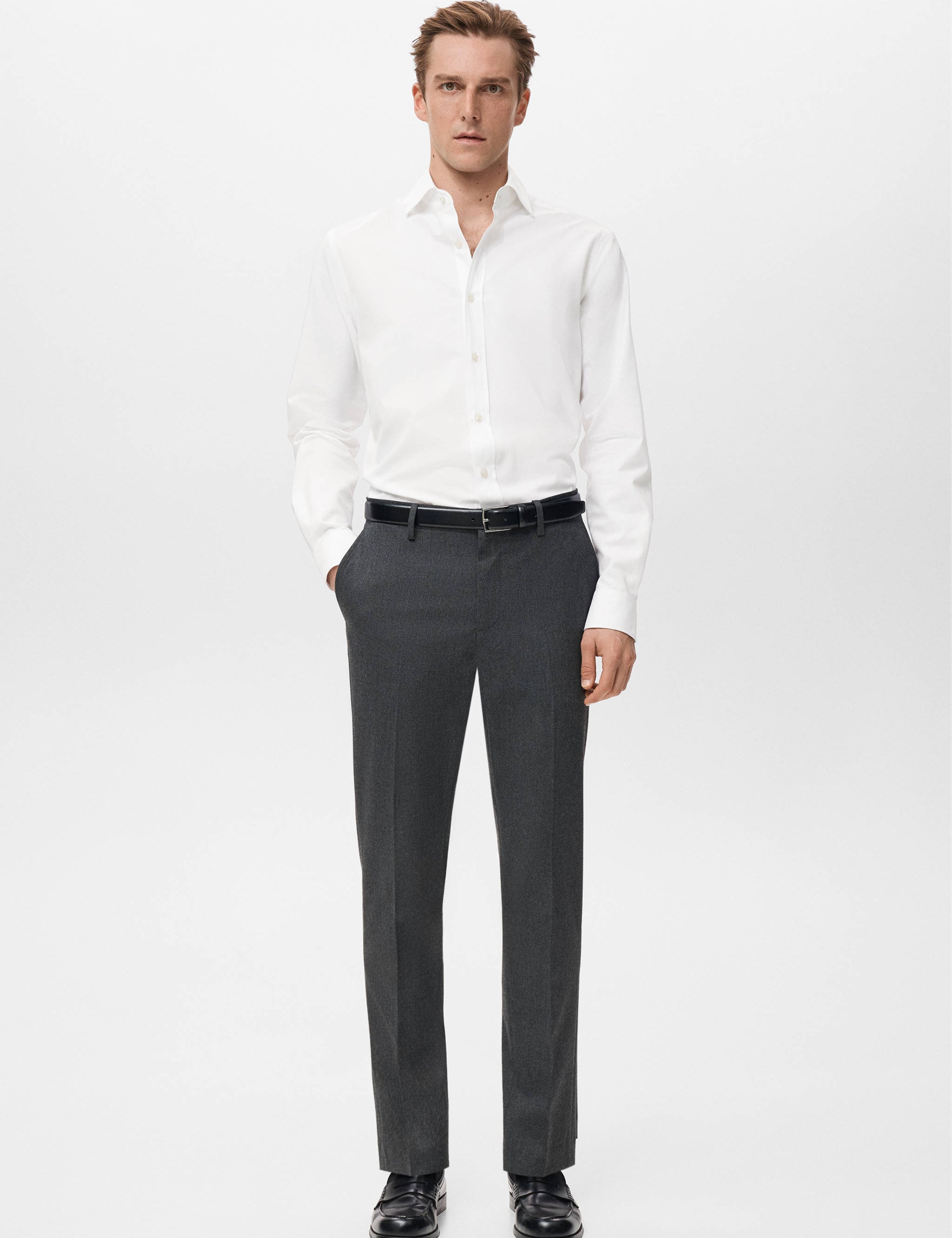Mango shirt perseo in white-001