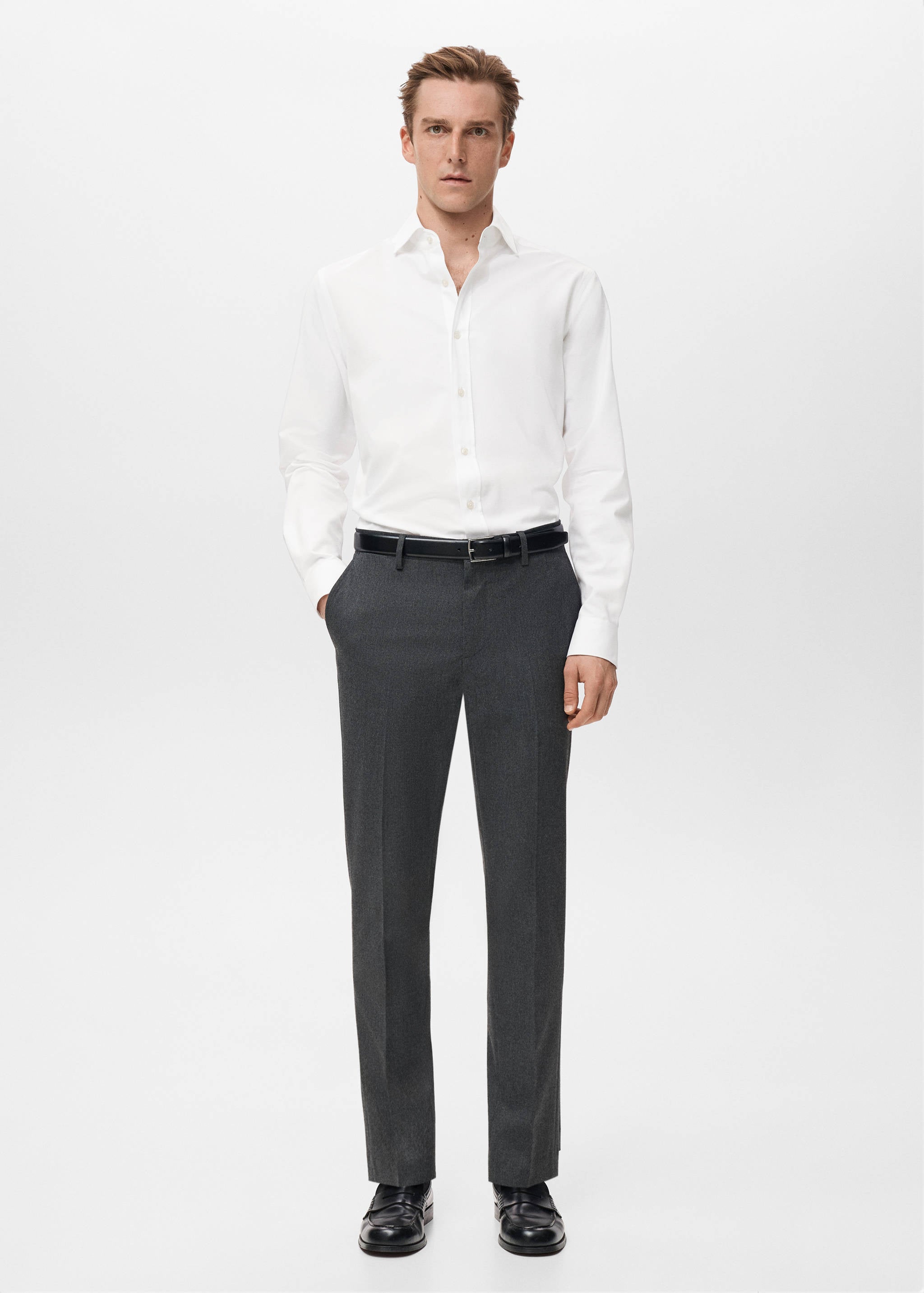 Mango shirt perseo in white-001