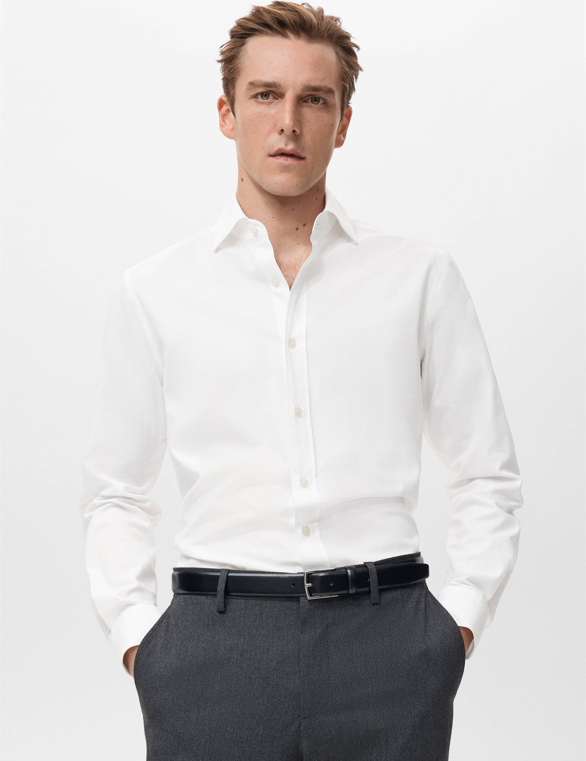 Mango shirt perseo in white-002
