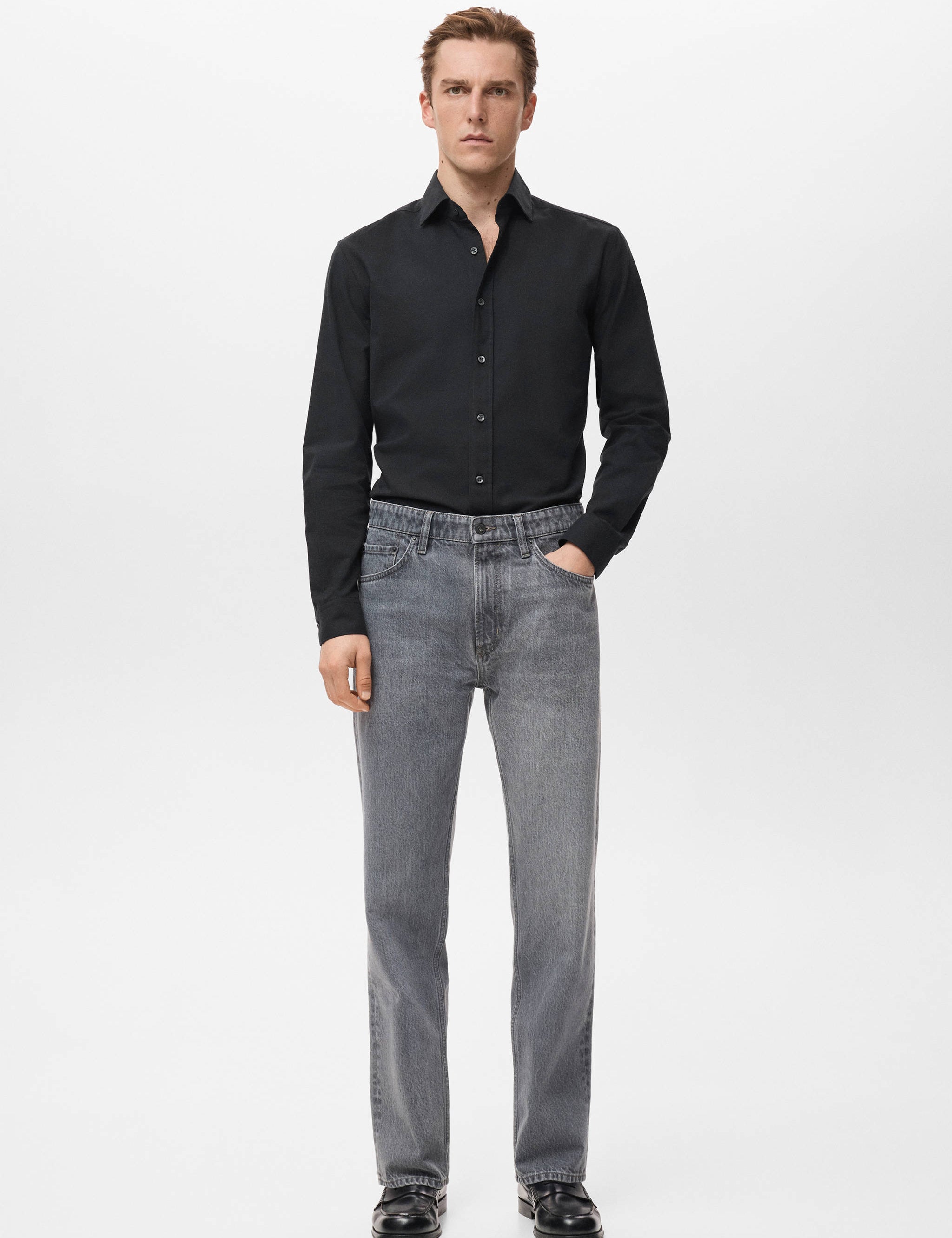 Mango shirt perseo in black-001