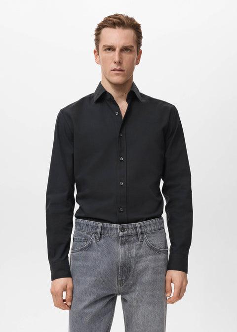 Mango shirt perseo in black