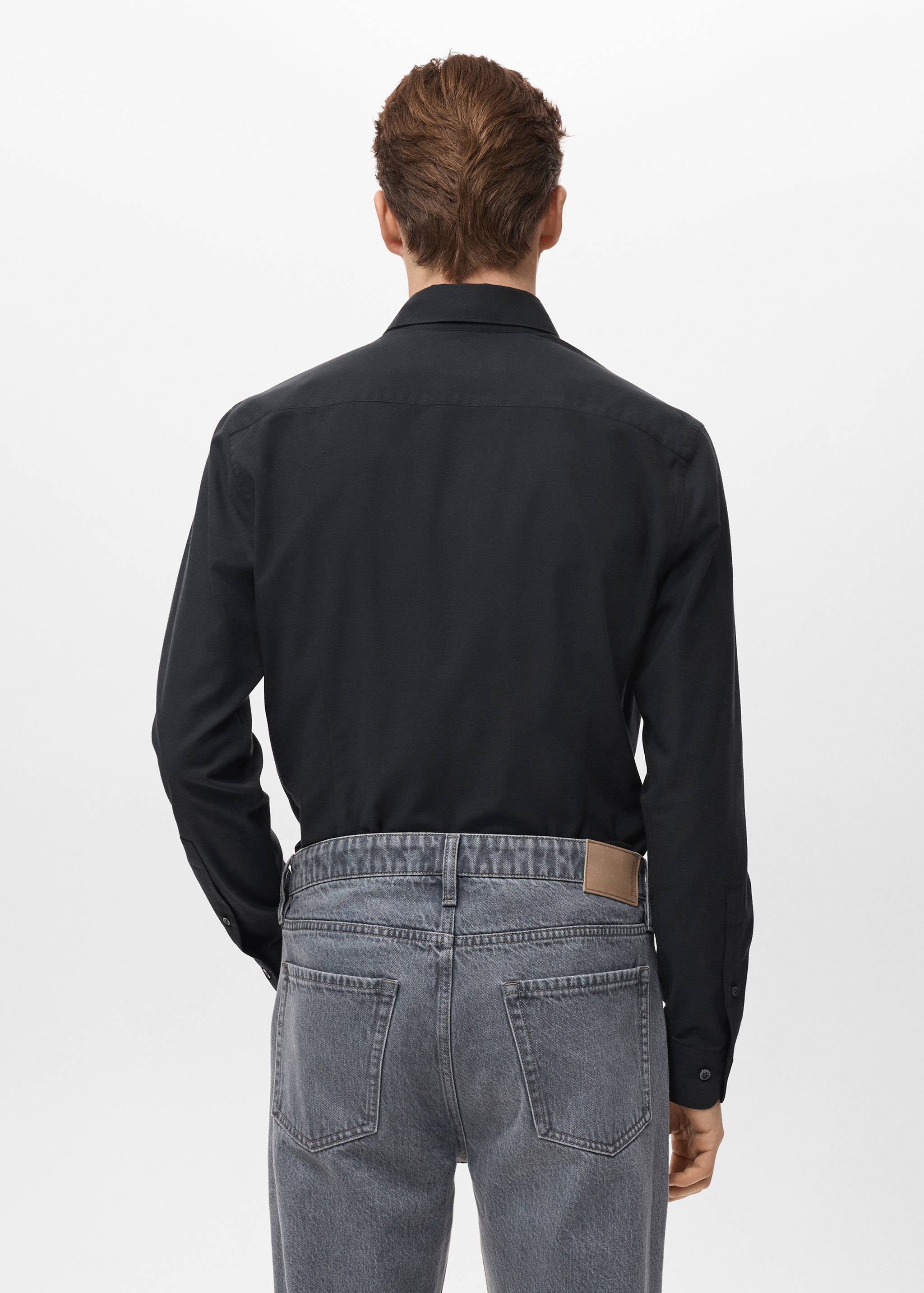 Mango shirt perseo in black-003