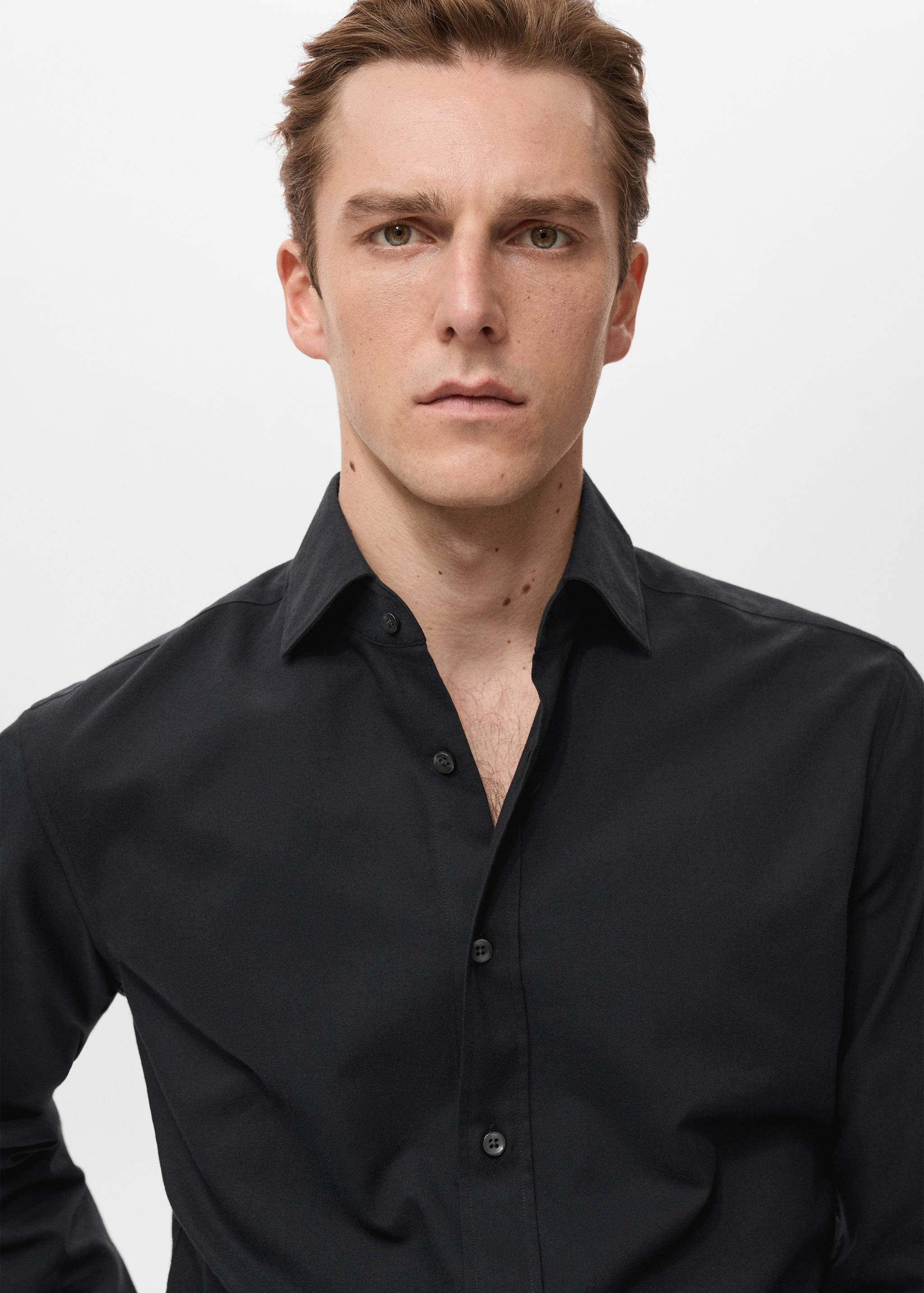Mango shirt perseo in black-004